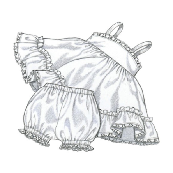 Vintage ©2009 Simplicity 4707 Sewing Pattern - Baby Doll Clothing - Picture 7 of 10